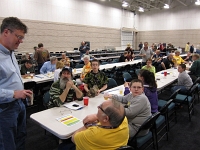 Pre-raffle conversation